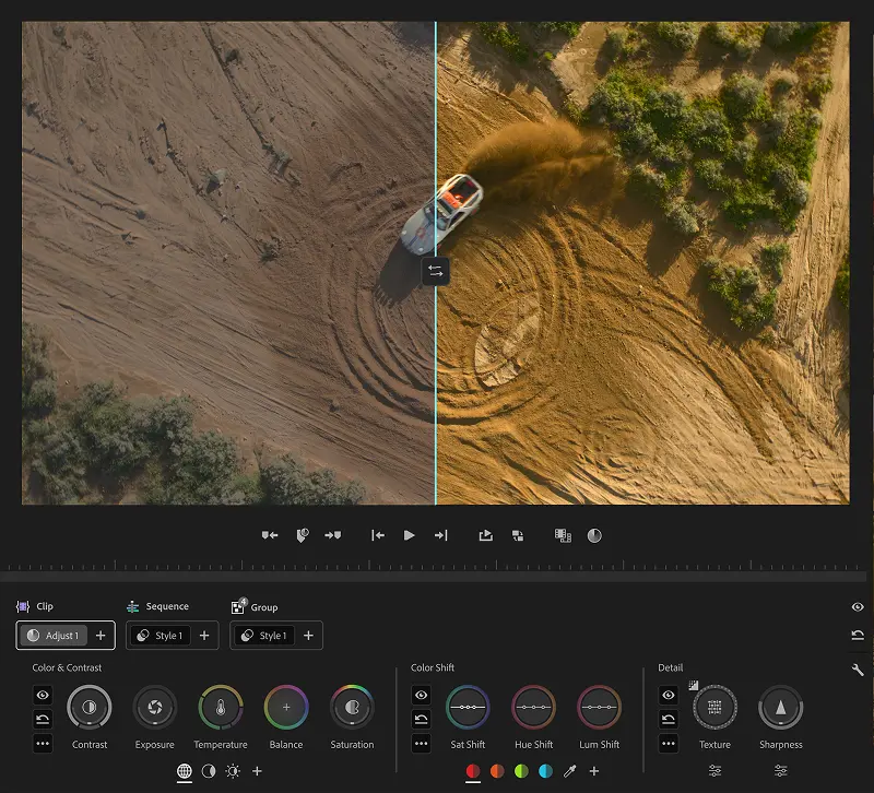 Adobe Premiere Color Mode interface
